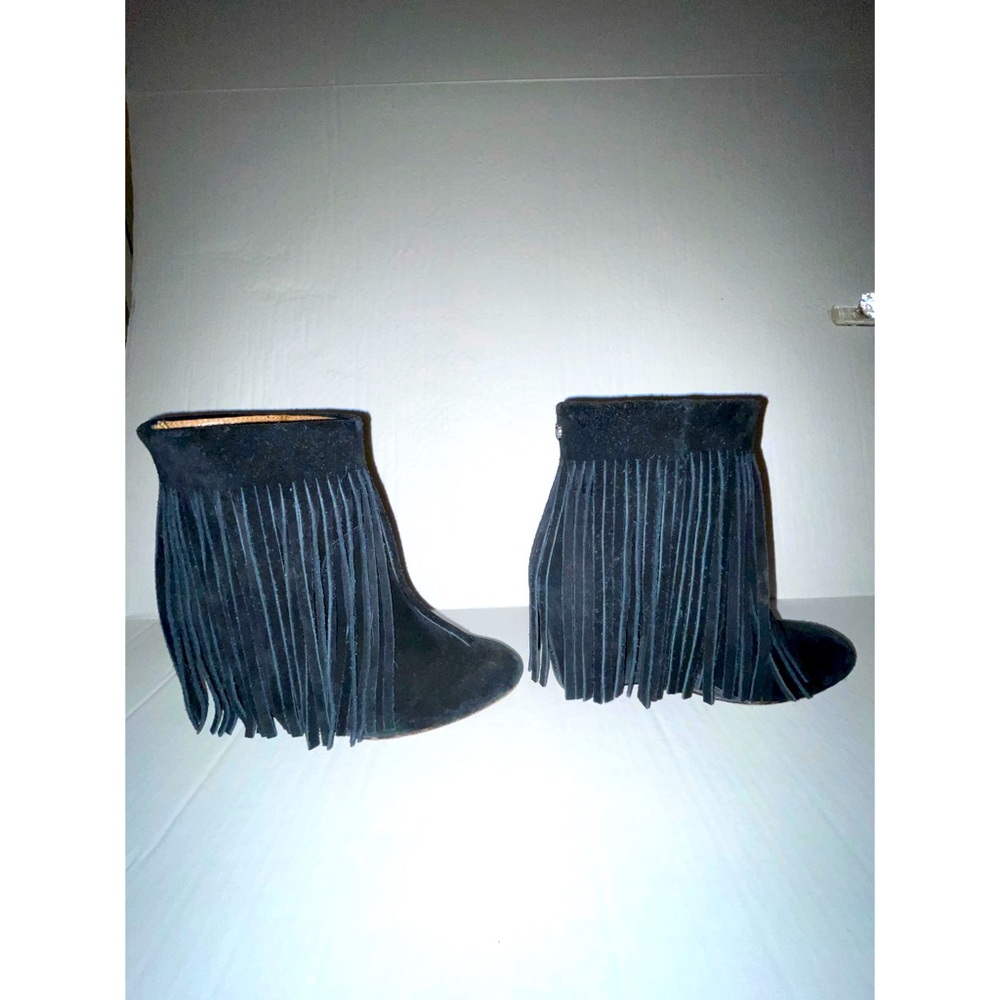 Kookaburra Black Fringe Booties